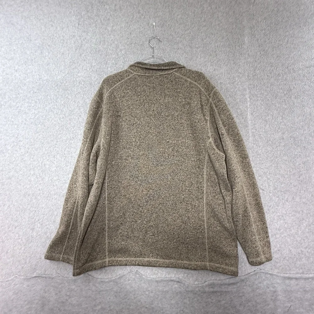 The North Face Tsillan 1/4 Zip Fleece Sweater Jacket Mens XL Tan Pullover